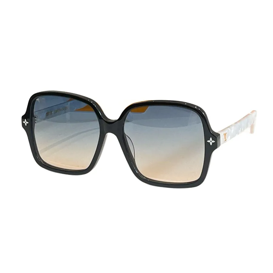 Louis Vuitton square frame glasses leopard/red/tawny/grey/black white/black/eggplant color Size 56口17-145