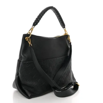 Louis Vuitton Maida Hobo MM Black Empreinte Leather Gold Hardware