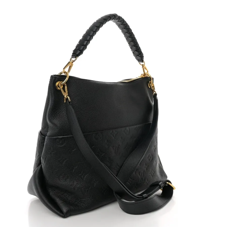 Louis Vuitton Maida Hobo MM Black Empreinte Leather Gold Hardware