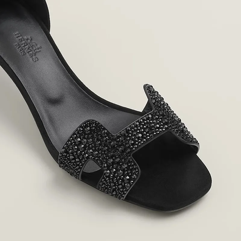 HERMES Joy Black High Heels Sandal