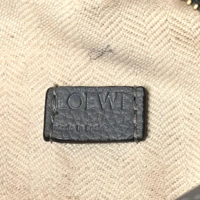 Loewe Puzzle Edge Bag Mini Gunmetal Soft Grained Calfskin Leather