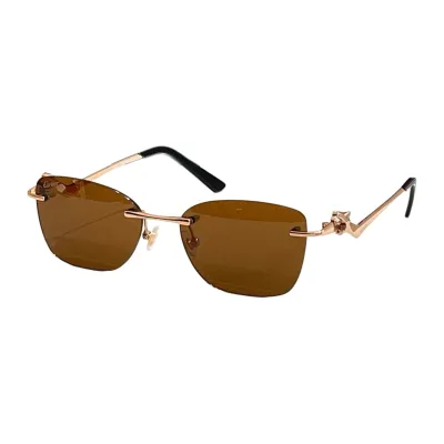 Cartier glasses black gold/black silver/brown gold/black rose gold/blue/brown rose gold/silver/leopard color Size 57口17 140