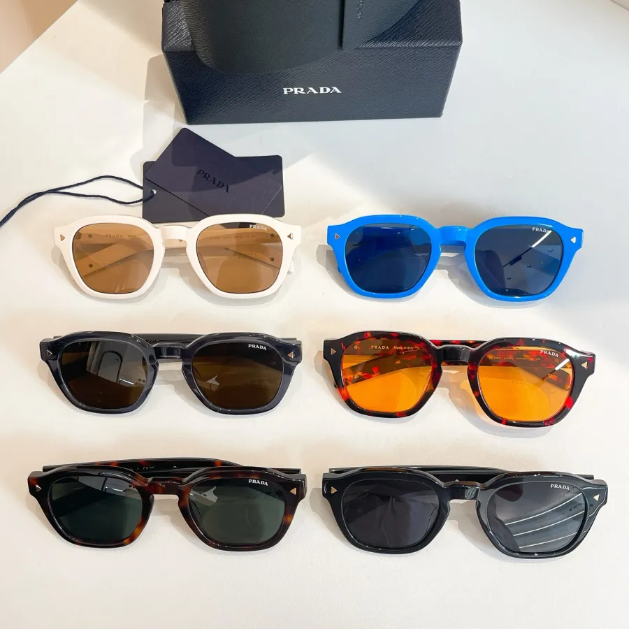 Prada Wayfarer glasses leopard/black/grey brown/leopard orange/blue/ivory color Size 52口24-142