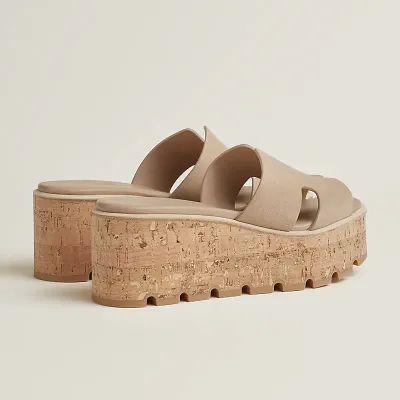 HERMES Eze Wedges and heels Slippers High-heeled slippers High Heels Sandal