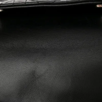 Dior Mini Lady Dior Black Cannage Lambskin Leather Light Gold Hardware