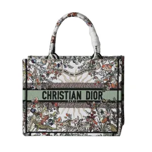Dior Medium Dior Book Tote Ecru Multicolor 4 Saisons Automne Soleil