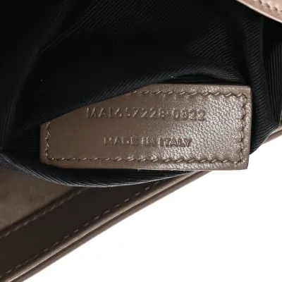 Saint Laurent Medium Le 5 À 7 Hobo Taupe Smooth Calfskin Leather Aged Gold Hardware