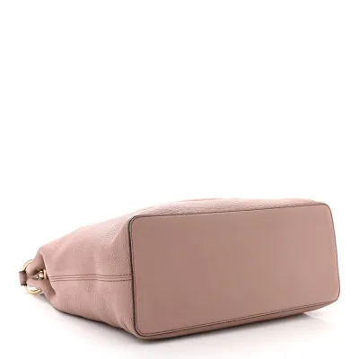 Gucci Large Soho Hobo Camel Pebbled Calfskin Leather Brass Hardware