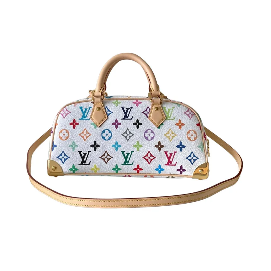 Louis Vuitton x Murakami Takashi Handbag East West Multicolor White Gold Hardware