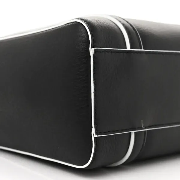 Balenciaga XXS Everyday Tote Black/White Smooth Calfskin Leather Logo Double Sided - Image 4