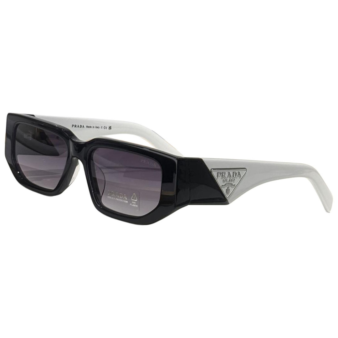 Óculos de armação quadrada Prada branco/preto/bege/cinza/amarelo/coral Tamanho 54口18-140