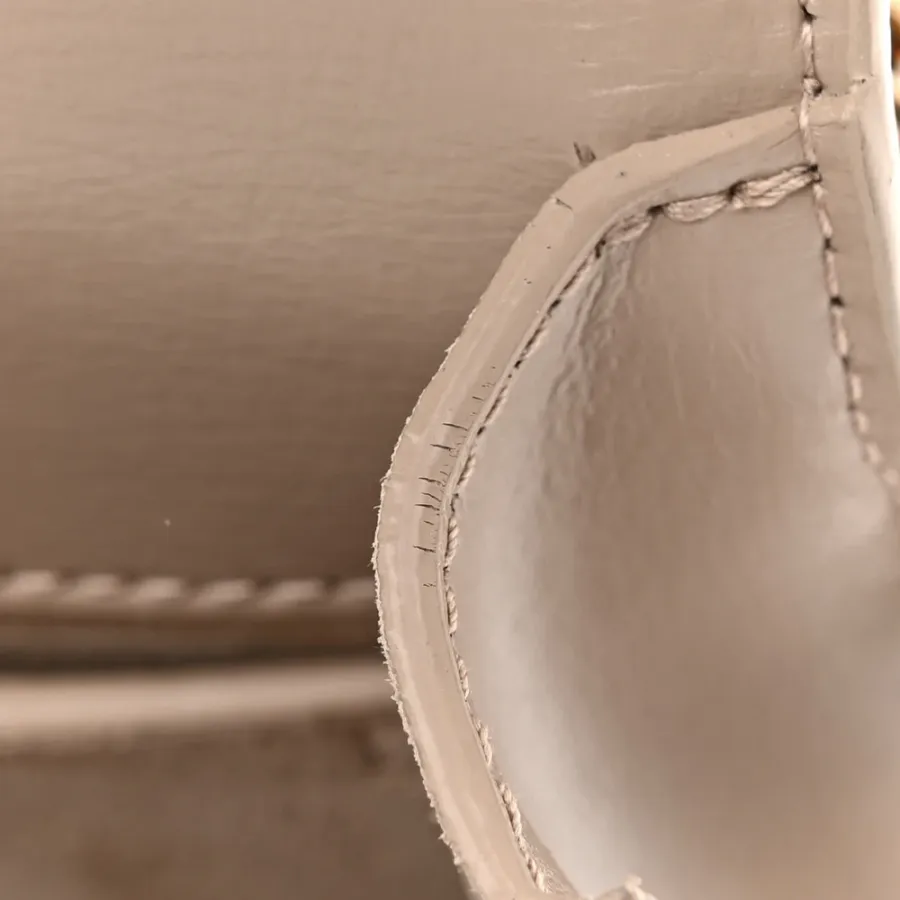 Saint Laurent Medium Sunset Dark Beige Monogram Calfskin Leather Aged Gold Hardware