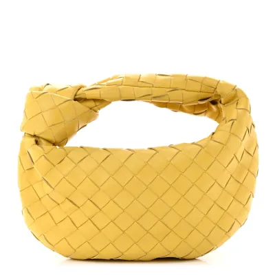Bottega Veneta Mini Intrecciato Jodie Buttercup Nappa Leather