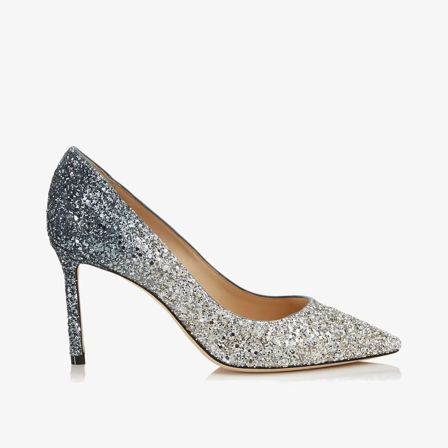 JIMMY CHOO Flash pó tecido salto fino