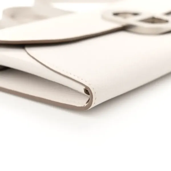 Hermès Chaine d’Ancre To Go Wallet Gris Pale Epsom Leather Palladium Silver Hardware - Image 4