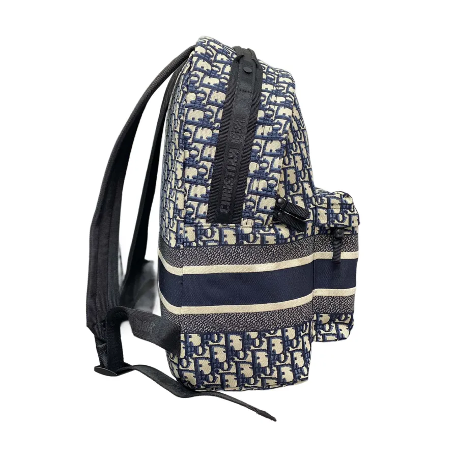 Dior Travel Backpack In Blue Dior Oblique Jacquard