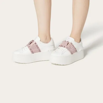 VALENTINO Women's calfskin platform shoes  sneakers
