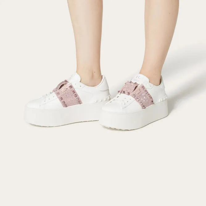 VALENTINO Women's calfskin platform shoes  sneakers