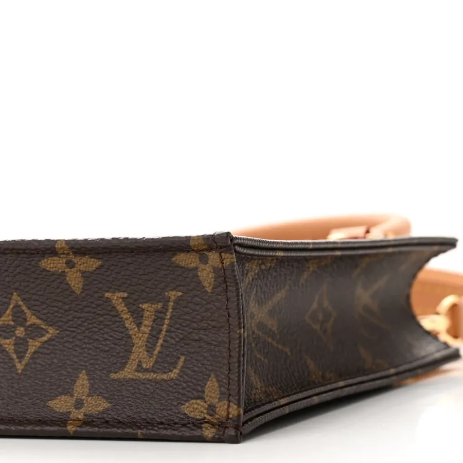 Louis Vuitton Petit Sac Plat BB Monogram Canvas Gold Hardware
