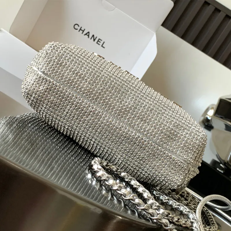 Chanel 22bags Silver Woven Cowhide Shoulder Bags