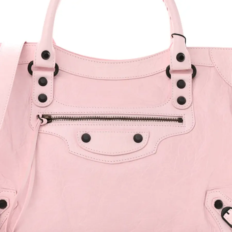 Balenciaga Medium Le City Light Pink Arena Storico Leather Incognito Hardware