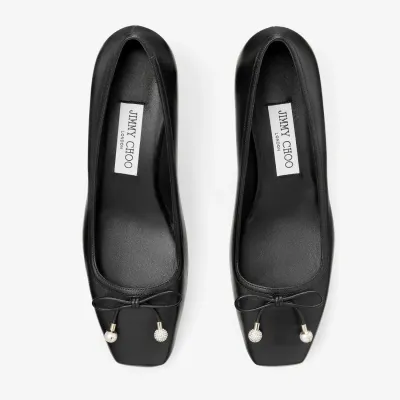 JIMMY CHOO Black leather heels