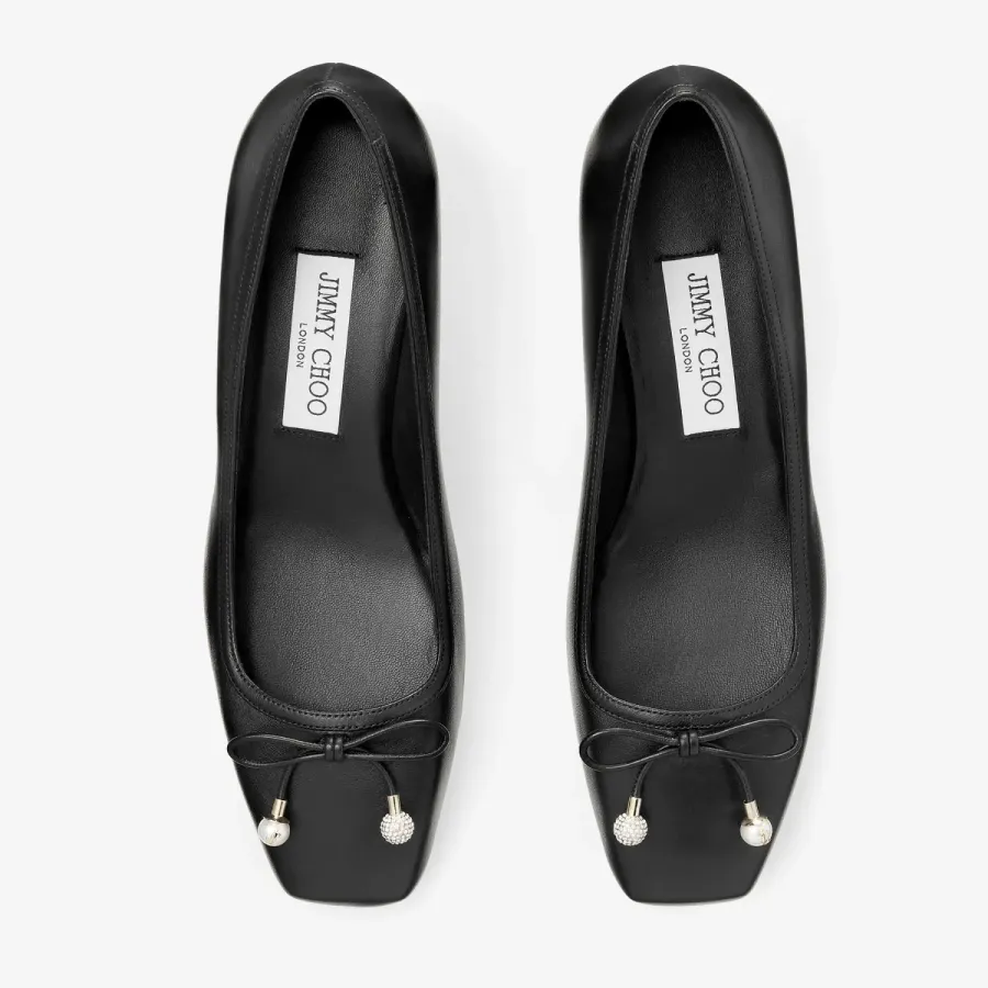 JIMMY CHOO Black leather heels