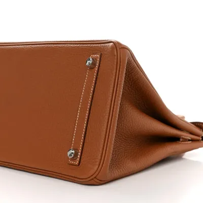 Hermès Birkin  Brown Epsom Leather Palladium Hardware