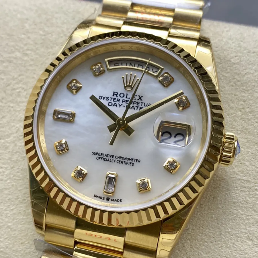 ROLEX-DAY DATE-REF.M128238-36MM（With Diamond ）
