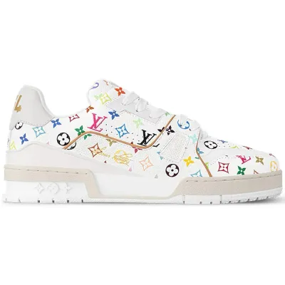 Louis Vuitton White LV patterned sneakers