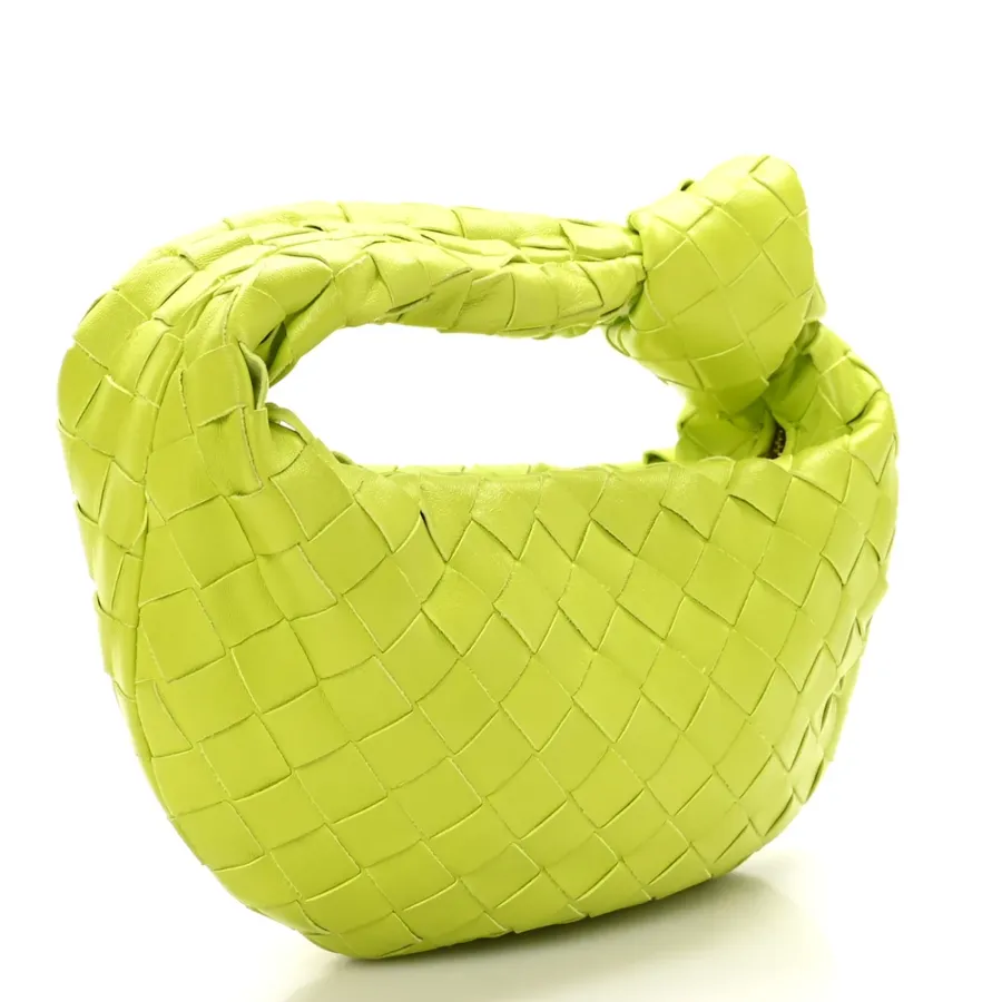 Bottega Veneta Intrecciato Jodie Mini Kiwi Nappa Leather