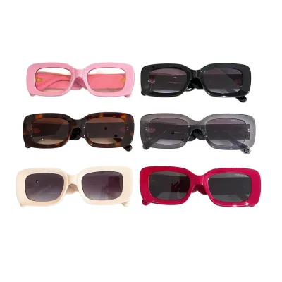 Louis Vuitton square frame glasses red/pink/beige/black/gun-black/leopard color Size 53口21-145