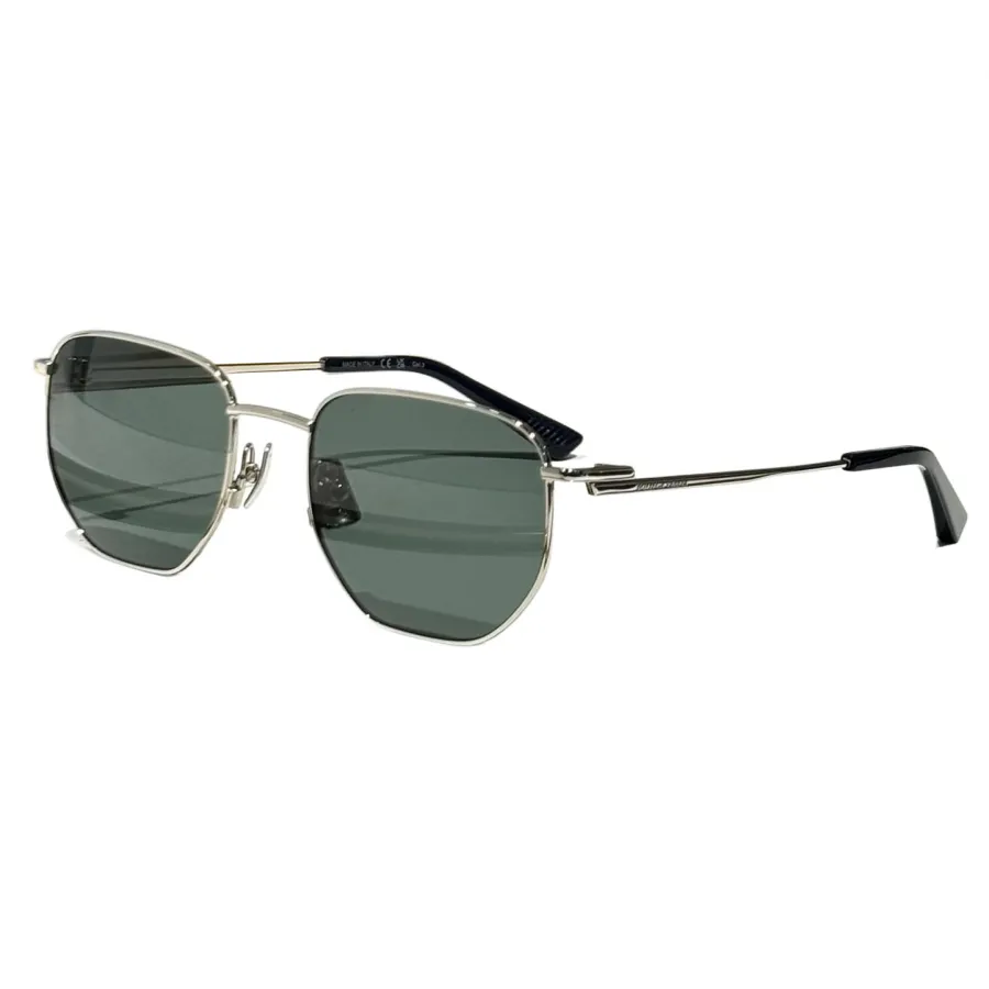 Bottega Veneta square frame glasses brown/black gold/green silver color Size 50-19-145