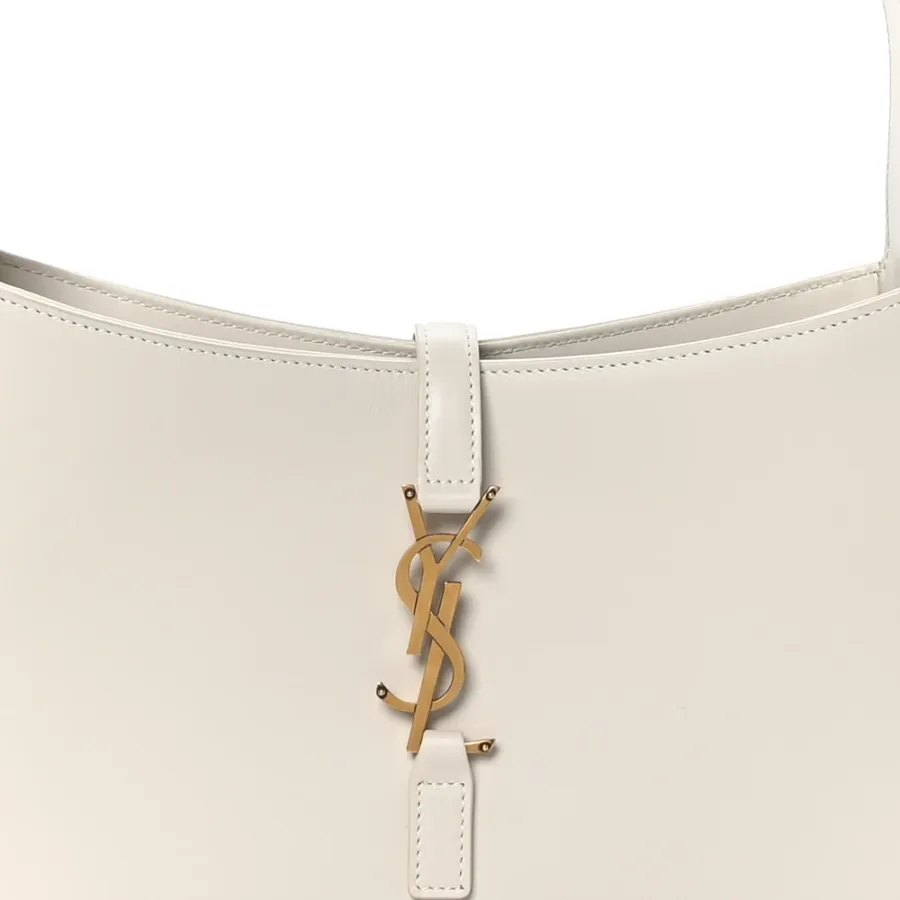 Saint Laurent Medium Le 5 À 7 Hobo Crema Soft Smooth Calfskin Leather Gold Hardware