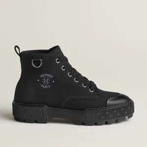 HERMES Itineraire Black ankle boots