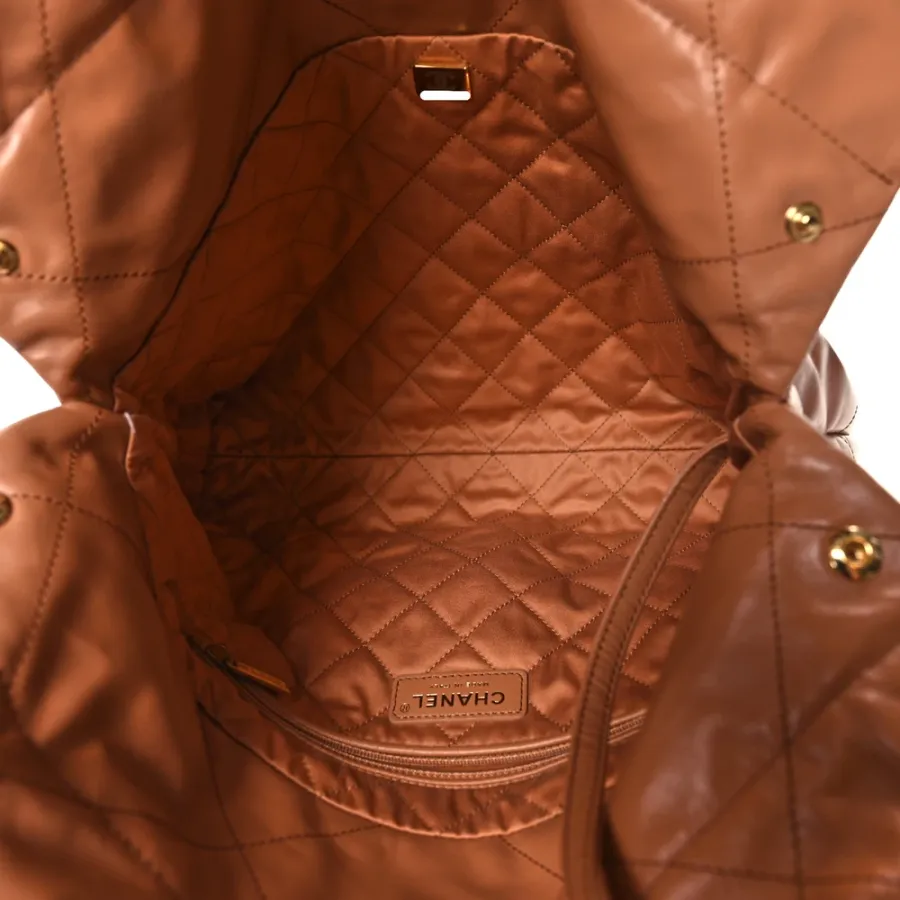 Chanel 22 Bag Calfskin Gold Shoulder Bags