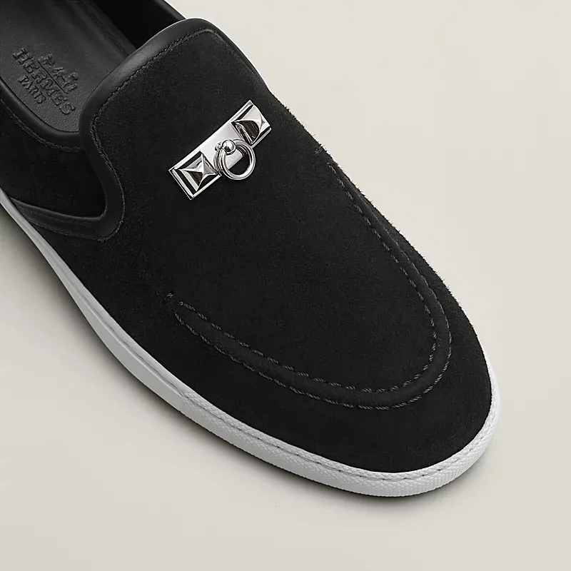 HERMES Jour Black Loafers