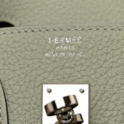 Hermès Birkin 25 Gris Neve Togo Leather Palladium Hardware