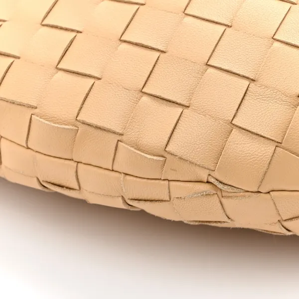 Bottega Veneta Maxi Intrecciato Teen Jodie Hobo Almond Nappa Leather - Image 9