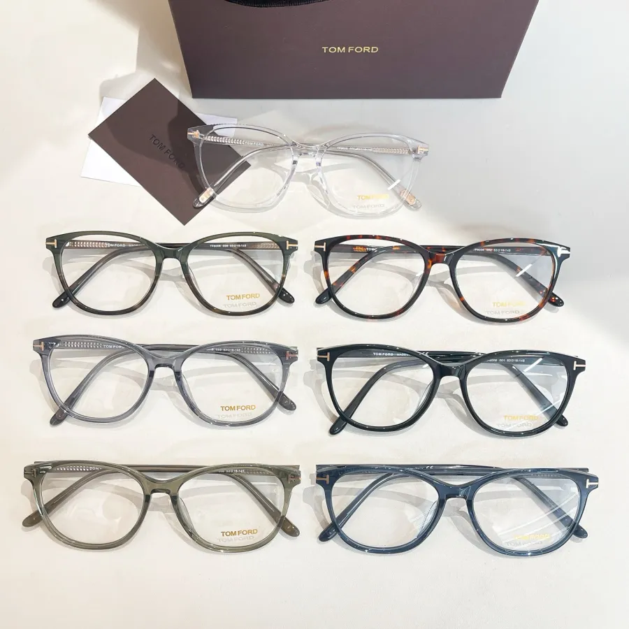 Tom Ford Boston frame glasses blue/black/grey/leopard/transparent/citron/green color Size 53口18-145