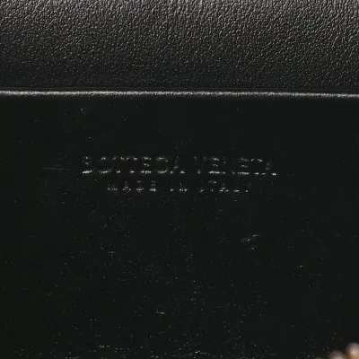 Bottega Veneta Medium Intrecciato Bang Bang Vanity Case Black Calfskin Leather Gold Hardware