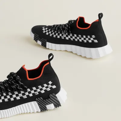 HERMES Flex Sneakers Black Sports Shoes