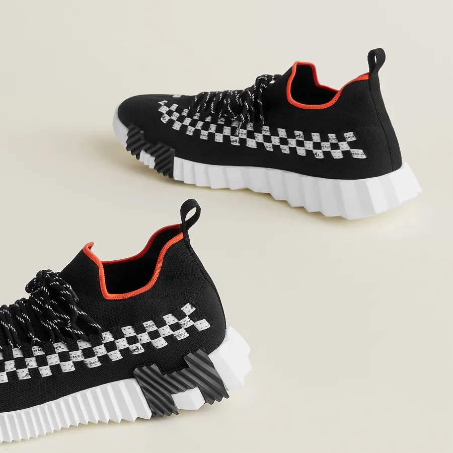 HERMES Flex Sneakers Black Sports Shoes