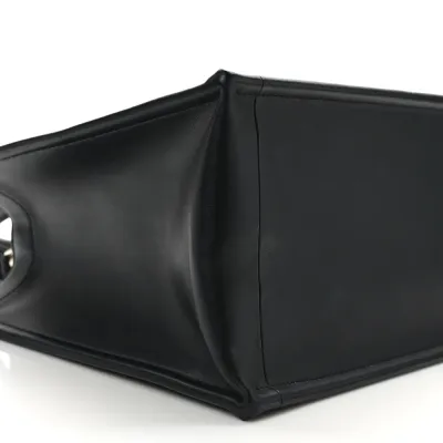 Dior Medium Book Tote Black Macrocannage Calfskin Leather Gold Hardware