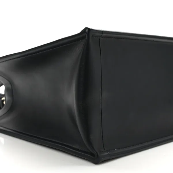 Dior Medium Book Tote Black Macrocannage Calfskin Leather Gold Hardware - Image 4