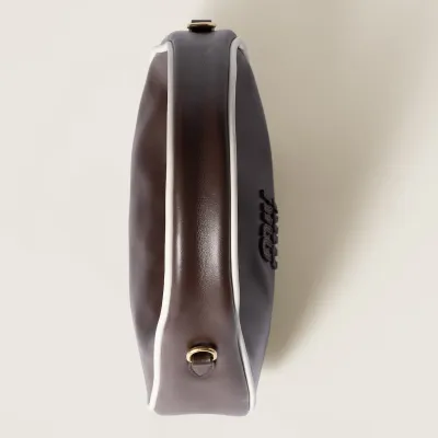 Miu Miu Wander Quilted Lambskin Leather handbag Brown Crossbody Bags