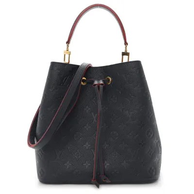 Louis Vuitton NeoNoe MM Marine Rouge Empreinte Leather