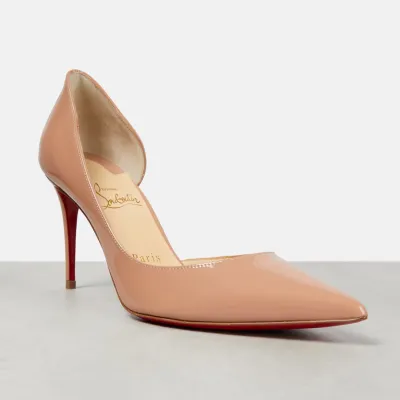 Christian Louboutin Nude patent heels