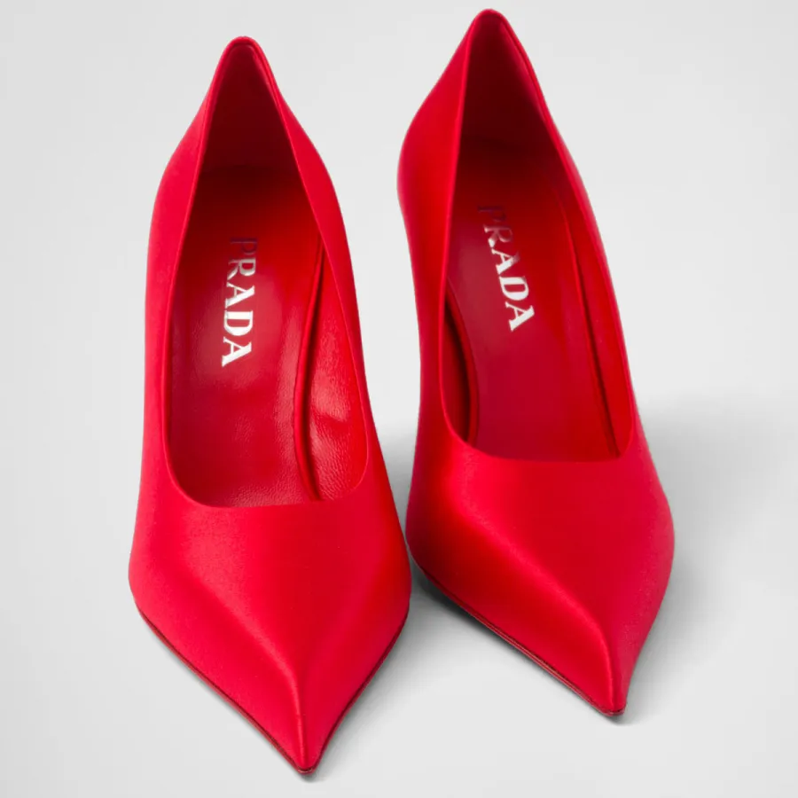 PRADA Satin finish red High Heels Shoes