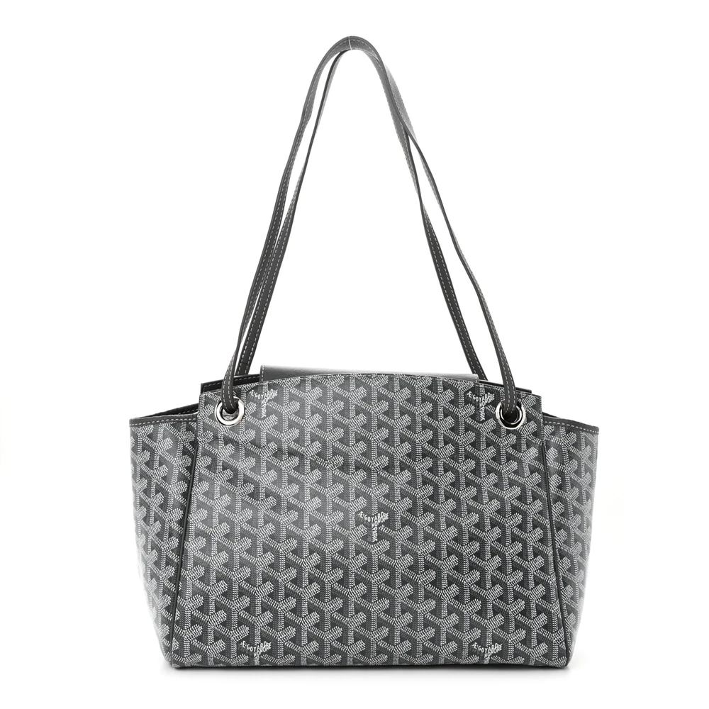 Goyard Rouette Tote PM Grey Goyardine Canvas